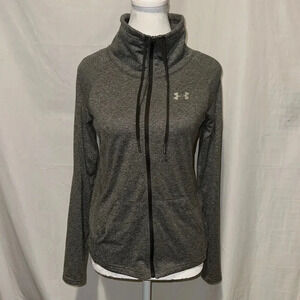 gray Under Armour Tech Full Zip jacket size xs loose